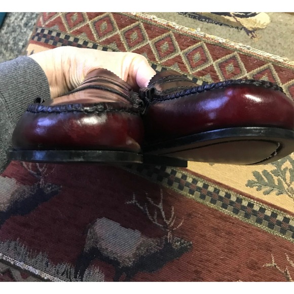 GH Bass Co Mens Leather Penny Loafers Shoes Size 10 D Made in USA - Picture 9 of 12